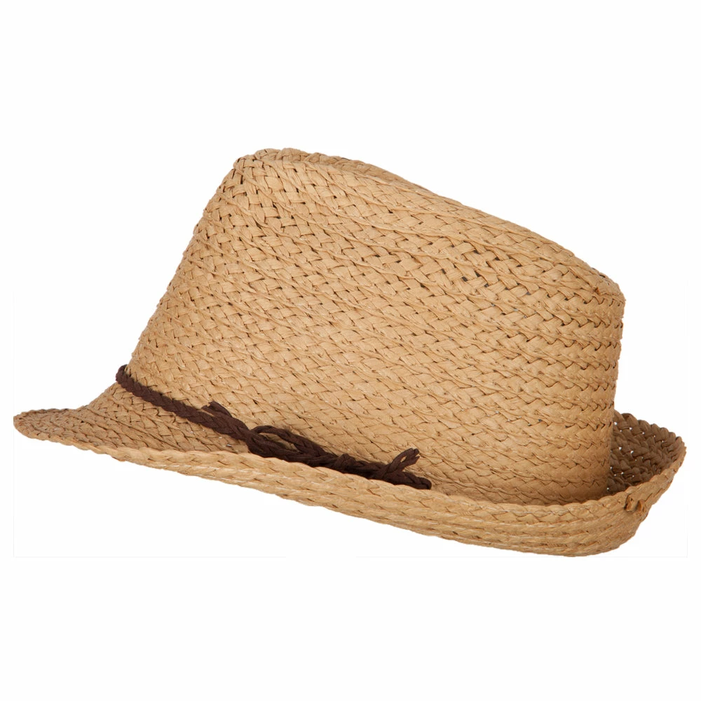 Jeanne Simmons Women's Paper Braid Suede Tie Fedora Hat 7 Jeanne Simmons Women's Paper Braid Suede Tie Fedora Hat - Image 5