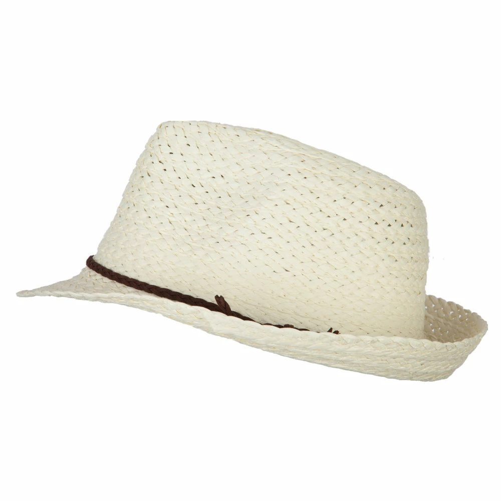 Jeanne Simmons Women's Paper Braid Suede Tie Fedora Hat 12 Jeanne Simmons Women's Paper Braid Suede Tie Fedora Hat - Image 10
