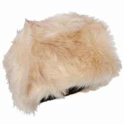 Jeanne Simmons Women's Polyester Fleece Lining Faux Fur Bucket Hat -Adams Shop oo001bh beige mix 4