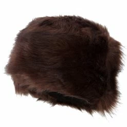 Jeanne Simmons Women's Polyester Fleece Lining Faux Fur Bucket Hat -Adams Shop oo002bh dk brown 1 1