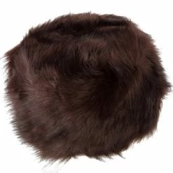 Jeanne Simmons Women's Polyester Fleece Lining Faux Fur Bucket Hat -Adams Shop oo002bh dk brown 3 1
