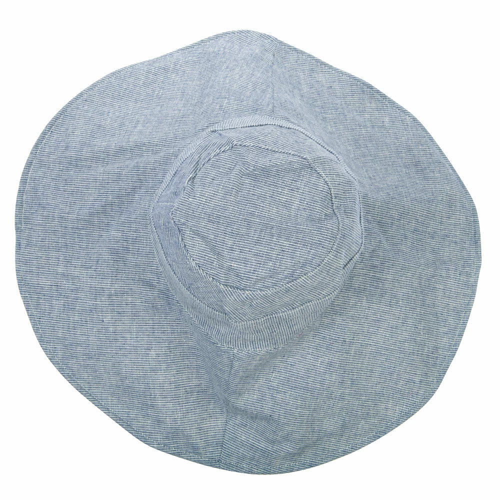 Jeanne Simmons Women's Pinstripe 5 Inch Reversible Brim Cotton Dressy Hat 7 Jeanne Simmons Women's Pinstripe 5 Inch Reversible Brim Cotton Dressy Hat - Image 5