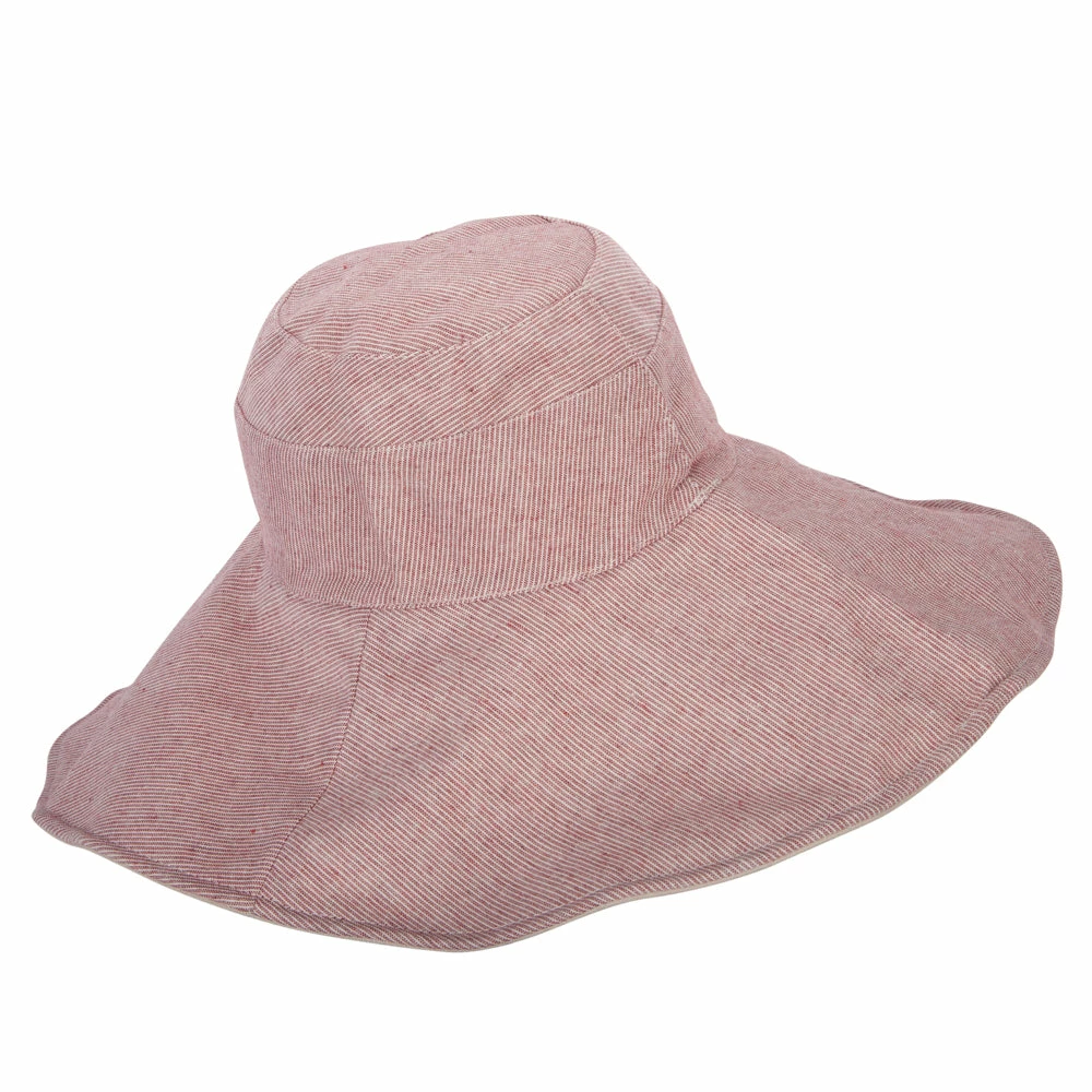 Jeanne Simmons Women's Pinstripe 5 Inch Reversible Brim Cotton Dressy Hat 10 Jeanne Simmons Women's Pinstripe 5 Inch Reversible Brim Cotton Dressy Hat - Image 8