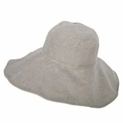 Jeanne Simmons Women's Pinstripe 5 Inch Reversible Brim Cotton Dressy Hat 28 Jeanne Simmons Women's Pinstripe 5 Inch Reversible Brim Cotton Dressy Hat -Adams Shop op003fw taupe 2