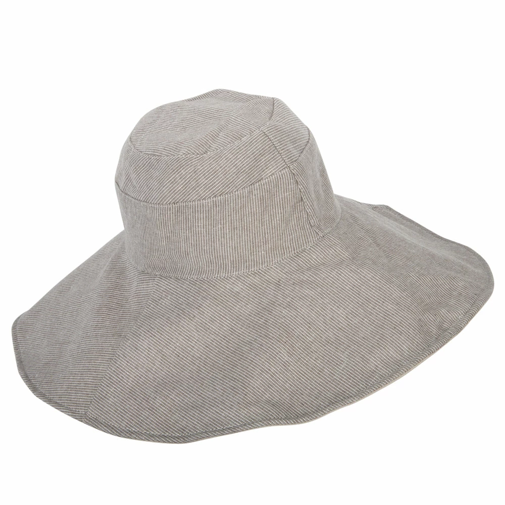 Jeanne Simmons Women's Pinstripe 5 Inch Reversible Brim Cotton Dressy Hat 15 Jeanne Simmons Women's Pinstripe 5 Inch Reversible Brim Cotton Dressy Hat - Image 13