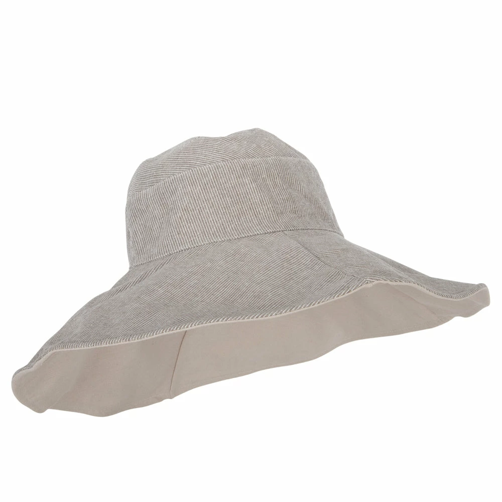 Jeanne Simmons Women's Pinstripe 5 Inch Reversible Brim Cotton Dressy Hat 16 Jeanne Simmons Women's Pinstripe 5 Inch Reversible Brim Cotton Dressy Hat - Image 14