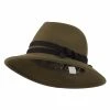 Jeanne Simmons Women's Double Tie Accent Outback Felt Hat -Adams Shop ou001cf olive 1