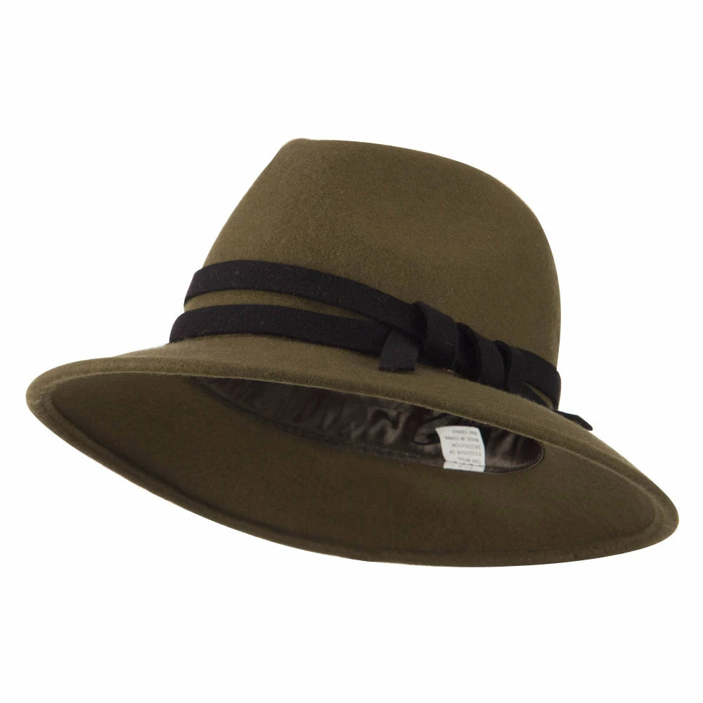 Jeanne Simmons Women's Double Tie Accent Outback Felt Hat 3 Jeanne Simmons Women's Double Tie Accent Outback Felt Hat