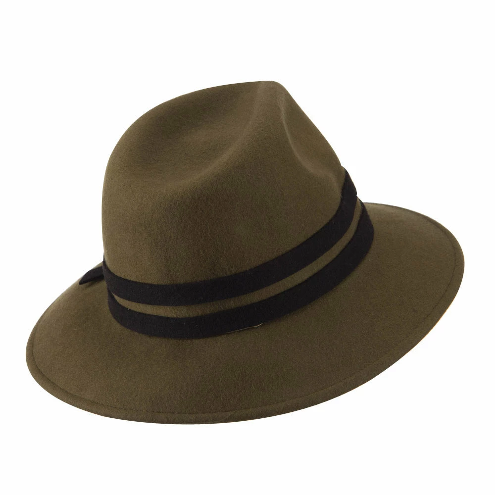 Jeanne Simmons Women's Double Tie Accent Outback Felt Hat 5 Jeanne Simmons Women's Double Tie Accent Outback Felt Hat - Image 3