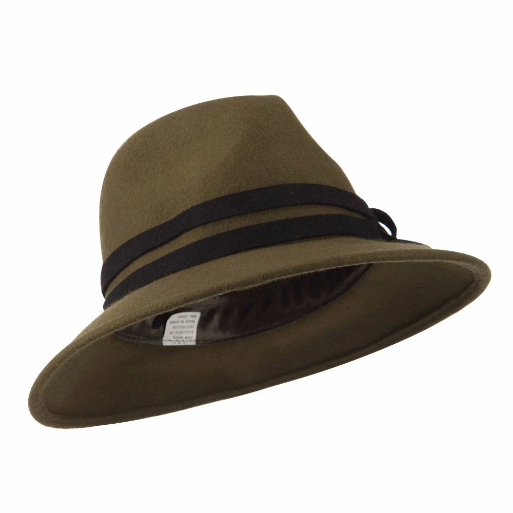 Jeanne Simmons Women's Double Tie Accent Outback Felt Hat 6 Jeanne Simmons Women's Double Tie Accent Outback Felt Hat - Image 4