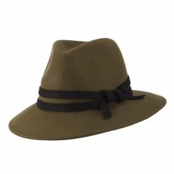 Jeanne Simmons Women's Double Tie Accent Outback Felt Hat 21 Jeanne Simmons Women's Double Tie Accent Outback Felt Hat -Adams Shop ou001cf olive 5