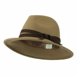 Jeanne Simmons Women's Double Tie Accent Outback Felt Hat 27 Jeanne Simmons Women's Double Tie Accent Outback Felt Hat -Adams Shop ou002cf brown 1