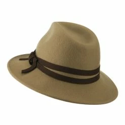 Jeanne Simmons Women's Double Tie Accent Outback Felt Hat 28 Jeanne Simmons Women's Double Tie Accent Outback Felt Hat -Adams Shop ou002cf brown 2