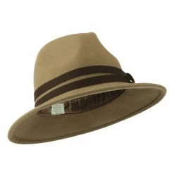 Jeanne Simmons Women's Double Tie Accent Outback Felt Hat 30 Jeanne Simmons Women's Double Tie Accent Outback Felt Hat -Adams Shop ou002cf brown 4