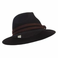 Jeanne Simmons Women's Double Tie Accent Outback Felt Hat 25 Jeanne Simmons Women's Double Tie Accent Outback Felt Hat -Adams Shop ou003cf black 4