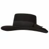 Jeanne Simmons Women's Wool Felt Wide Grosgrain Ribbon Band Bolero Fedora Hat 1 Jeanne Simmons Women's Wool Felt Wide Grosgrain Ribbon Band Bolero Fedora Hat -Adams Shop ow001tp black 1