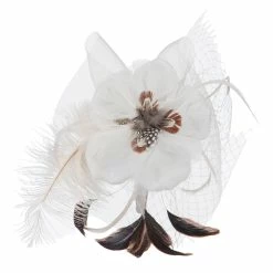 Magid Animal Print Bow Headband Fascinator -Adams Shop ow002df ivory 3