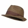 Jeanne Simmons Men's Paper Braid Band Fedora 2 Jeanne Simmons Men's Paper Braid Band Fedora -Adams Shop pa001cf black tan 1