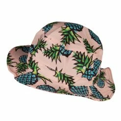 Jeanne Simmons Women's Pineapple Bucket Hat -Adams Shop pa002bh pink 2