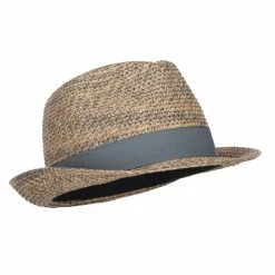 Jeanne Simmons Men's Paper Braid Band Fedora -Adams Shop pa002cf grey tan 4