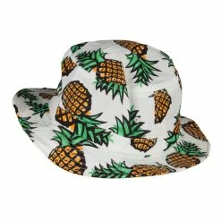Jeanne Simmons Women's Pineapple Bucket Hat -Adams Shop pa003bh white 2