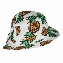 Jeanne Simmons Women's Pineapple Bucket Hat -Adams Shop pa003bh white 3