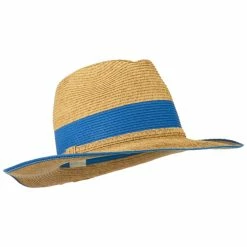 Something Special Braided Straw Panama Hat 40 Something Special Braided Straw Panama Hat -Adams Shop pb004fr blue 4