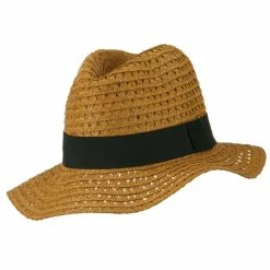 Hatiya Paper Crushable Panama Hat 86 Hatiya Paper Crushable Panama Hat -Adams Shop pc004cf brown 5