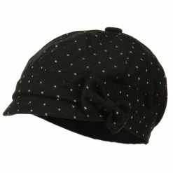Jeanne Simmons Gaby Polka Dot Bow Cabbie Cap