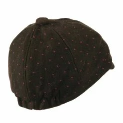 Jeanne Simmons Girl's Polka Dots Bow Cabby Cap -Adams Shop pd001nb brown 3