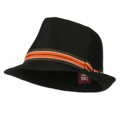 MinLee/Star/Vivian Youth Stripe Hat Band Fedora