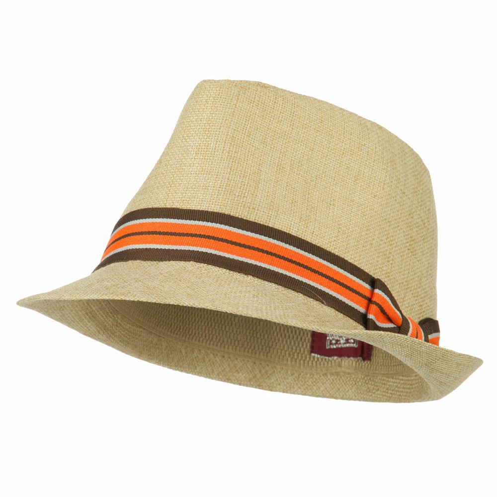 MinLee/Star/Vivian Youth Stripe Hat Band Fedora 8 MinLee/Star/Vivian Youth Stripe Hat Band Fedora - Image 6