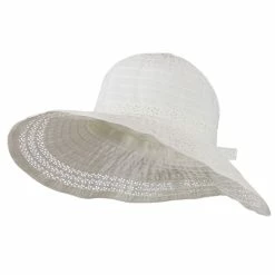 Jeanne Simmons 5 Inch Perforated Edge Brim Hat