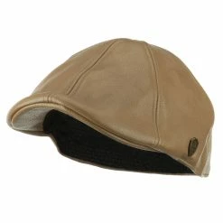 City Hunter Pamoa Faux Leather Duckbill Ivy Hat