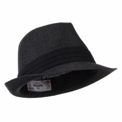 Hatiya Paper Straw Black Band Baby Fedora 45 Hatiya Paper Straw Black Band Baby Fedora -Adams Shop pg003cf black 4