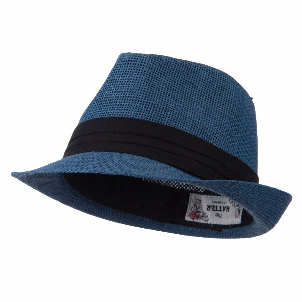Hatiya Paper Straw Black Band Baby Fedora 23 Hatiya Paper Straw Black Band Baby Fedora - Image 21