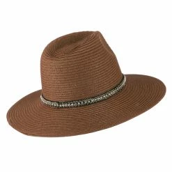 Something Special Jewel Band Panama Fedora 34 Something Special Jewel Band Panama Fedora -Adams Shop pj002cf brown 3 1