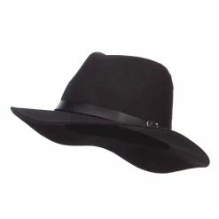 Hatiya PU Buckle Band Panama Hat