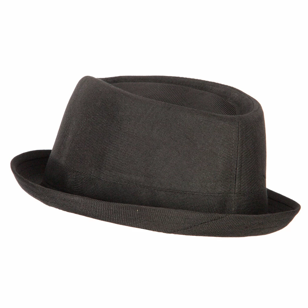 Something Special Pork Pie Polyester Fedora Hat With Band 4 Something Special Pork Pie Polyester Fedora Hat With Band - Image 2