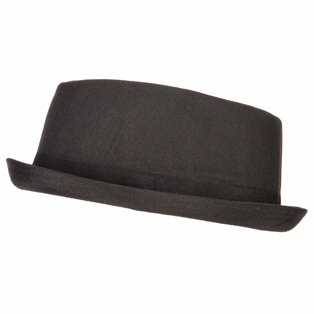 Something Special Pork Pie Polyester Fedora Hat With Band 7 Something Special Pork Pie Polyester Fedora Hat With Band - Image 5