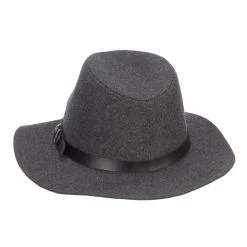 Hatiya PU Buckle Band Panama Hat -Adams Shop pk002cf grey 2