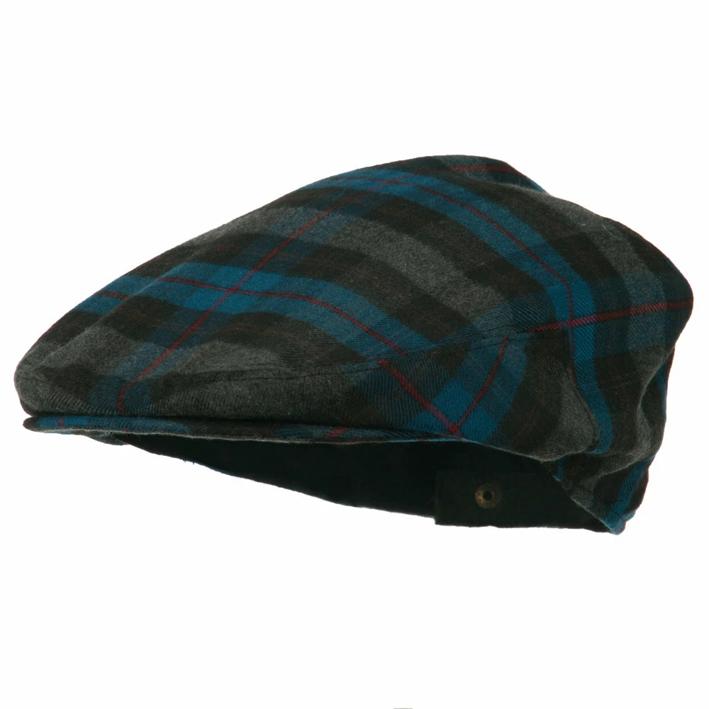Jeanne Simmons Plaid Wool Blend Men's Ivy Cap 8 Jeanne Simmons Plaid Wool Blend Men's Ivy Cap - Image 6