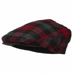 Jeanne Simmons Plaid Wool Blend Men's Ivy Cap