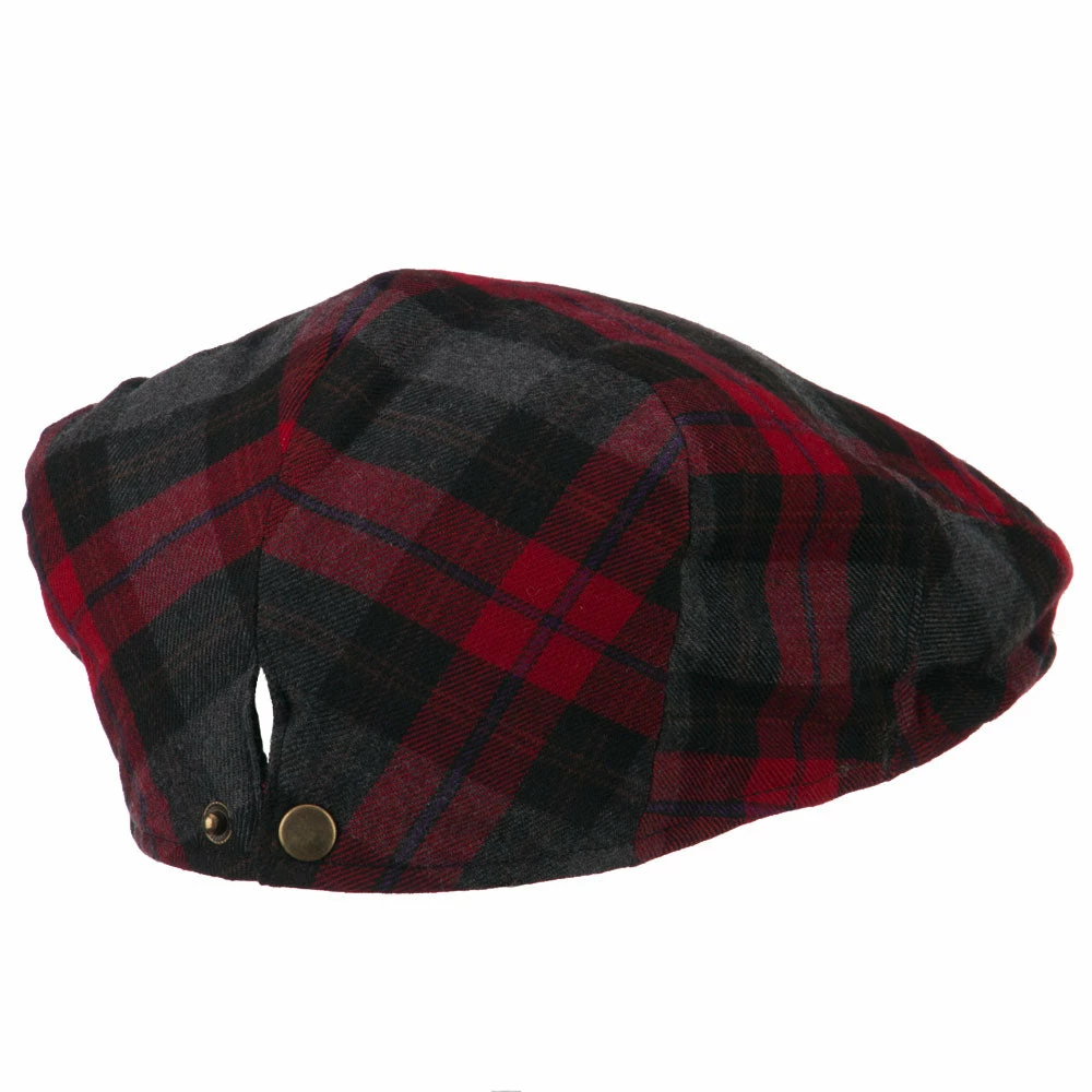 Jeanne Simmons Plaid Wool Blend Men's Ivy Cap 5 Jeanne Simmons Plaid Wool Blend Men's Ivy Cap - Image 3