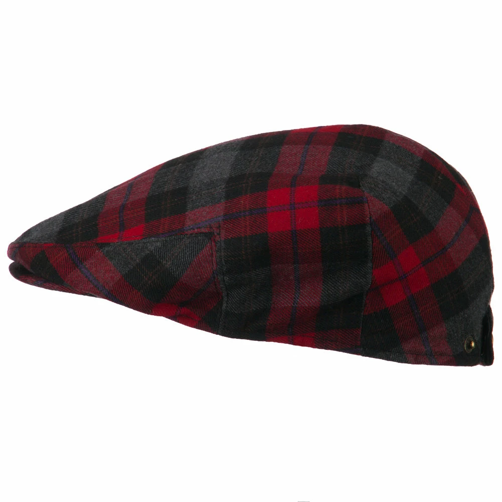 Jeanne Simmons Plaid Wool Blend Men's Ivy Cap 7 Jeanne Simmons Plaid Wool Blend Men's Ivy Cap - Image 5