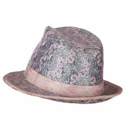 UBI/NYH Polyester Lurex Fedora Hat -Adams Shop pl005fd purple 3
