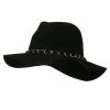 Something Special Wool Felt Panama Chain Band Hat -Adams Shop pm001cw black 1 1