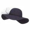 Something Special Houndstooth Wool Felt Hat With Net 1 Something Special Houndstooth Wool Felt Hat With Net -Adams Shop pn003fp purple 1
