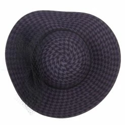 Something Special Houndstooth Wool Felt Hat With Net -Adams Shop pn003fp purple 5