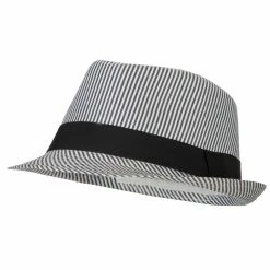 Jeanne Simmons Kid's Striped Polyester Fedora Hat